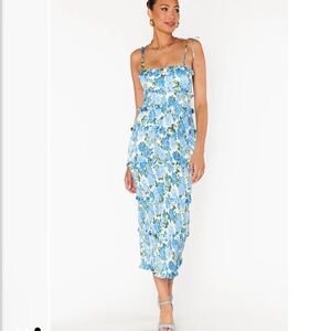 Show Me Your MuMu Blue Spaghetti Strap Sundress